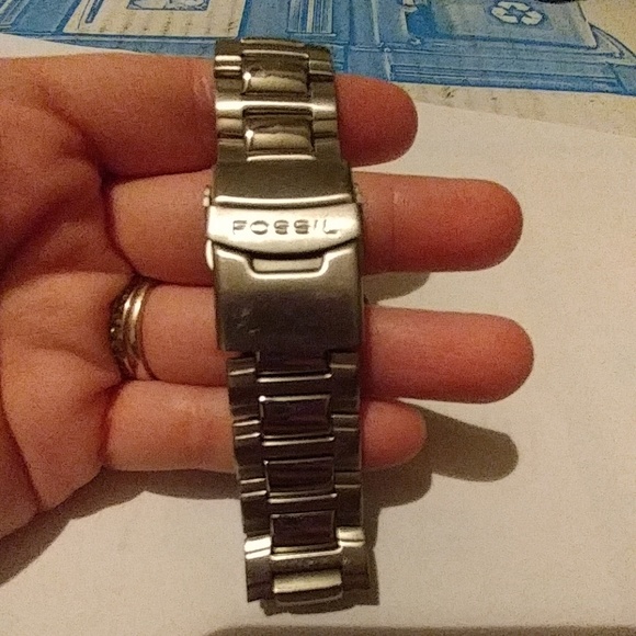 Mens Fossil Blue Watch - Picture 3 of 5